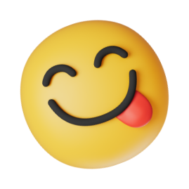 おいしい顔の絵文字